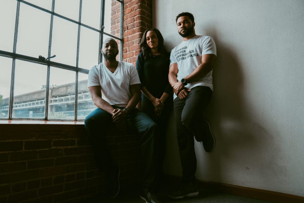 Collab Capital founders Justin Dawkins, Jewel Burks Solomon and Barry Givens