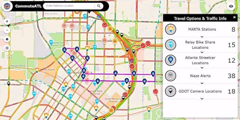 City of Atlanta Aggregates Transit Data in New CommuteATL Site