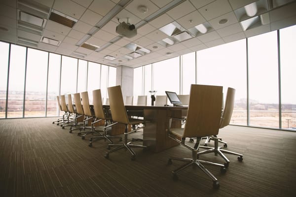 photo of an empty board room