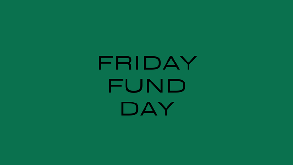 Friday Fund Day banner in Green