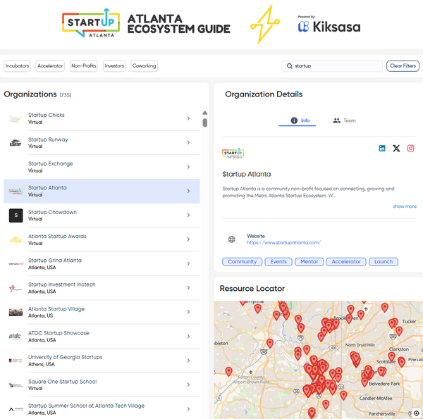 This Map Helps You Navigate Atlanta’s Startup Scene — One Click at a Time