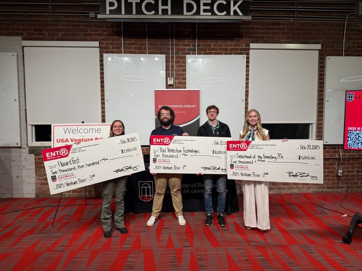 Pool-focused tech company takes home top prize at UGA's pitch competition