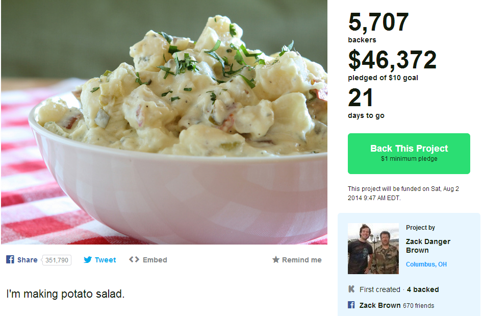 How To Make a $40,000 Potato Salad