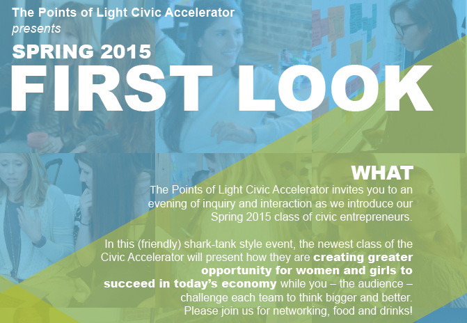 Get a First Look at the Spring 2015 Points of Light Civic Accelerator