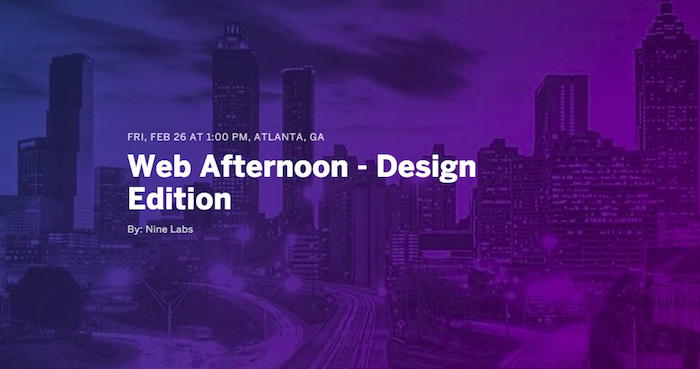 Web Afternoon to Bring Top Talent to Feb. 26 Design Edition